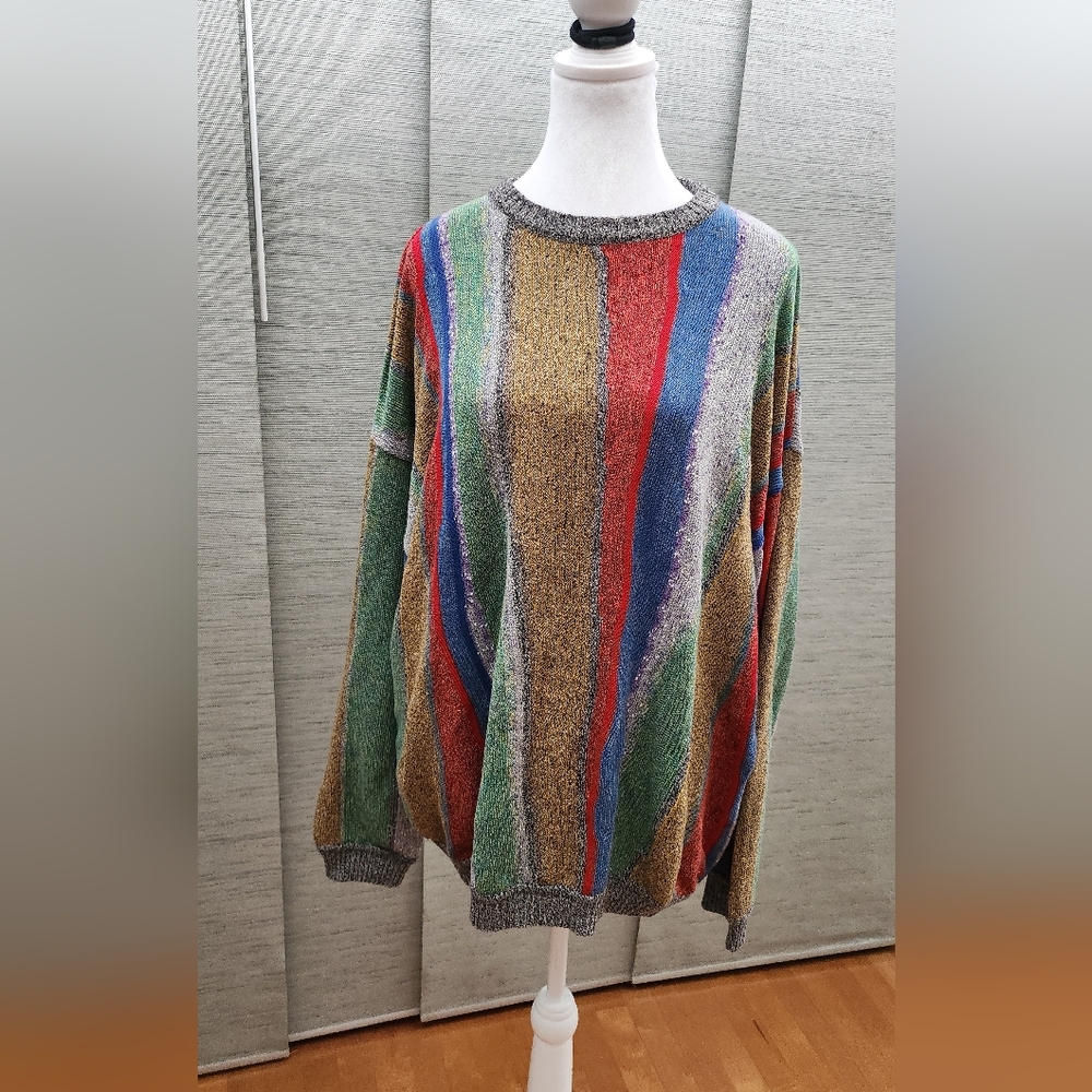 Colorful Striped Sweater St Croix vintage